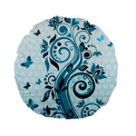 Design Art (design 13) Standard 15  Premium Flano Round Cushion 