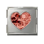 Design Art (design 10) Mega Link Heart Italian Charm (18mm)