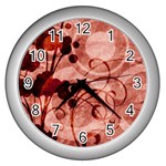 Design Art (design 10) Wall Clock (Silver)