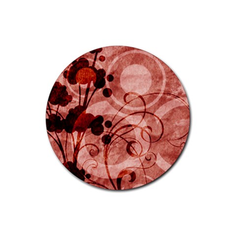 Design Art (design 10) Rubber Coaster (Round) from ArtsNow.com Front