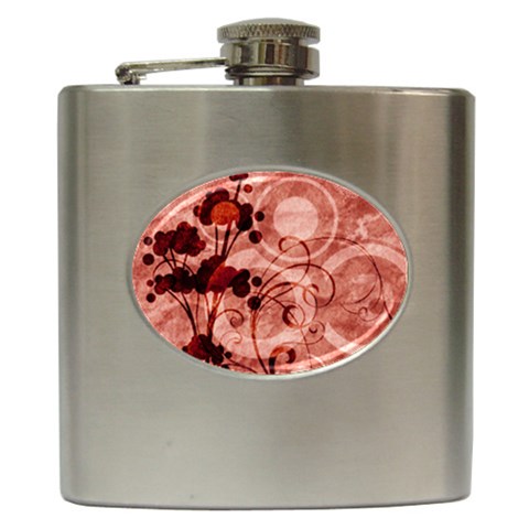 Design Art (design 10) Hip Flask (6 oz) from ArtsNow.com Front