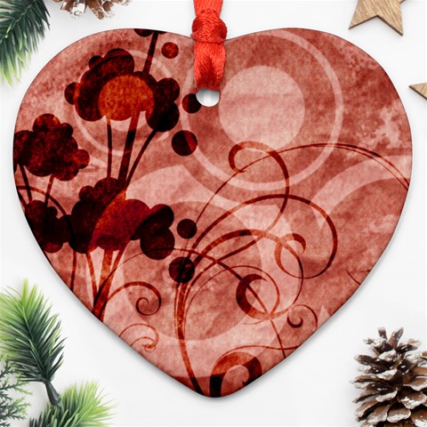 Design Art (design 10) Heart Ornament (Two Sides) from ArtsNow.com Front