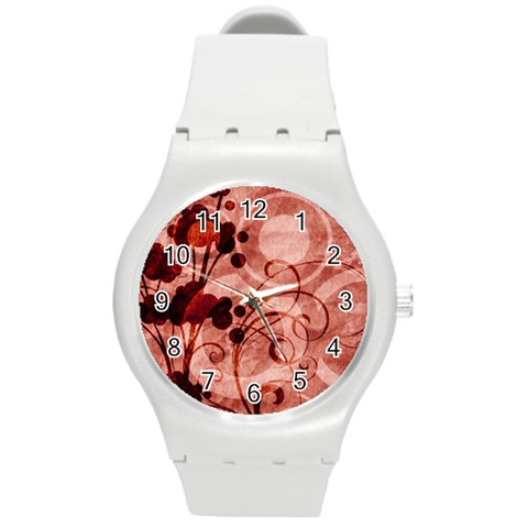 Design Art (design 10) Round Plastic Sport Watch (M) from ArtsNow.com Front