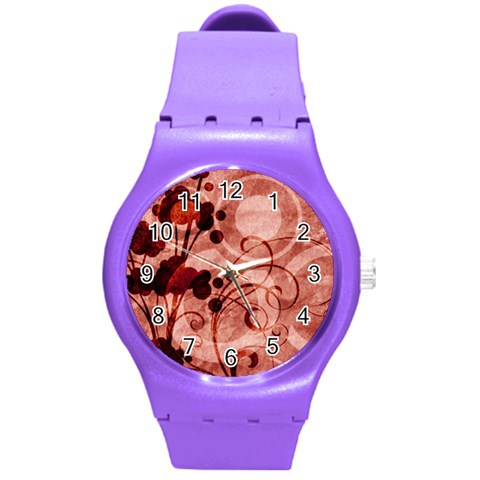 Design Art (design 10) Round Plastic Sport Watch (M) from ArtsNow.com Front