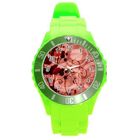 Design Art (design 10) Round Plastic Sport Watch (L) from ArtsNow.com Front