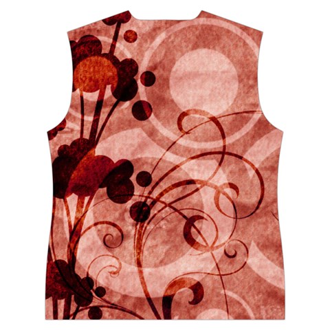 Design Art (design 10) Women s Button Up Vest from ArtsNow.com Back