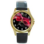 Design Art (design 8) Round Gold Metal Watch