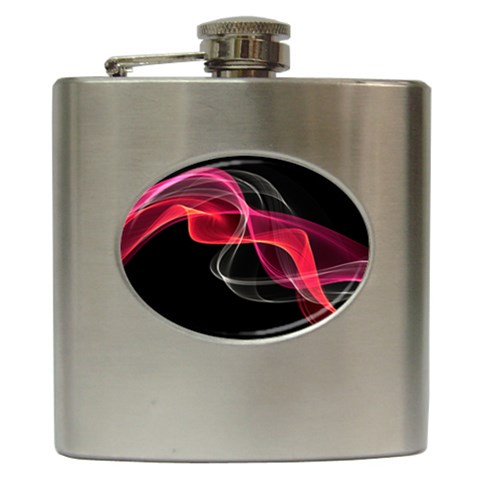 Design Art (design 8) Hip Flask (6 oz) from ArtsNow.com Front