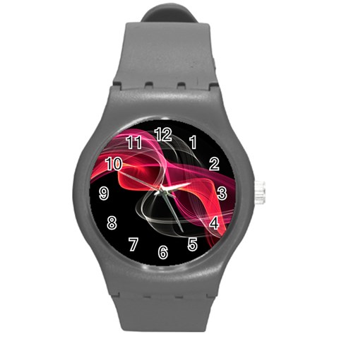 Design Art (design 8) Round Plastic Sport Watch (M) from ArtsNow.com Front