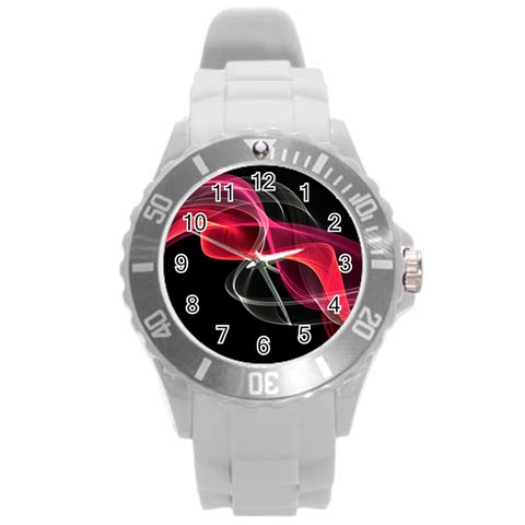 Design Art (design 8) Round Plastic Sport Watch (L) from ArtsNow.com Front