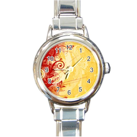 Design Art (design 6) Round Italian Charm Watch from ArtsNow.com Front