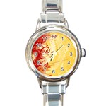 Design Art (design 6) Round Italian Charm Watch