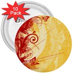 Design Art (design 6) 3  Button (10 pack)