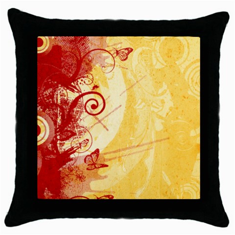 Design Art (design 6) Throw Pillow Case (Black) from ArtsNow.com Front