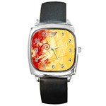 Design Art (design 6) Square Metal Watch