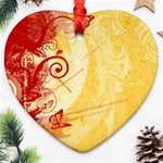 Design Art (design 6) Heart Ornament (Two Sides)