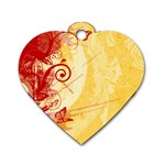 Design Art (design 6) Dog Tag Heart (One Side)