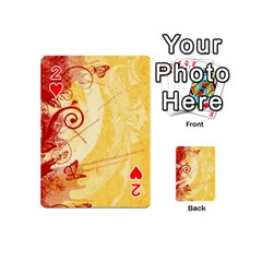 Design Art (design 6) Playing Cards 54 (Mini) from ArtsNow.com Front - Heart2