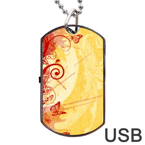 Design Art (design 6) Dog Tag USB Flash (One Side) from ArtsNow.com Front