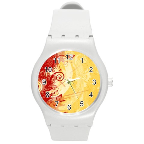 Design Art (design 6) Round Plastic Sport Watch (M) from ArtsNow.com Front