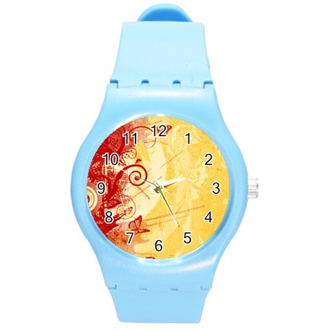 Design Art (design 6) Round Plastic Sport Watch (M) from ArtsNow.com Front