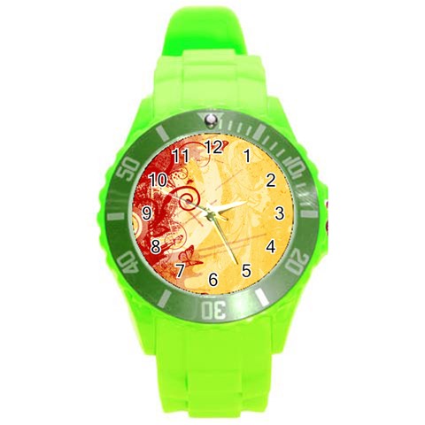 Design Art (design 6) Round Plastic Sport Watch (L) from ArtsNow.com Front