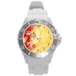 Design Art (design 6) Round Plastic Sport Watch (L)