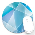 Blue Lights Round Mousepad