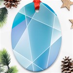 Blue Lights Ornament (Oval)