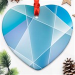 Blue Lights Ornament (Heart)