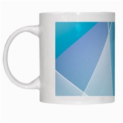 Blue Lights White Mug from ArtsNow.com Left