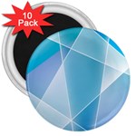 Blue Lights 3  Magnet (10 pack)