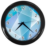 Blue Lights Wall Clock (Black)