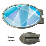 Blue Lights Money Clip (Oval)