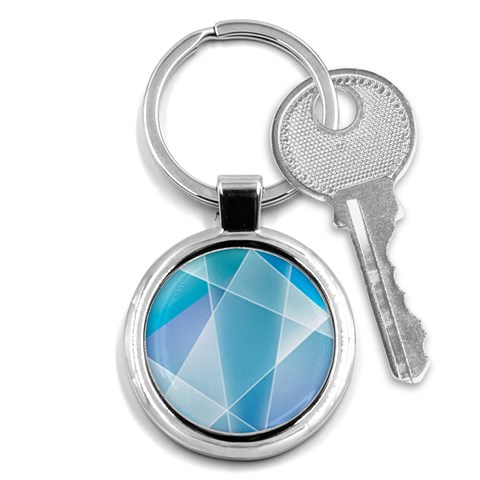 Blue Lights Key Chain (Round) from ArtsNow.com Front