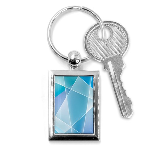 Blue Lights Key Chain (Rectangle) from ArtsNow.com Front