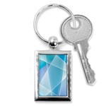 Blue Lights Key Chain (Rectangle)