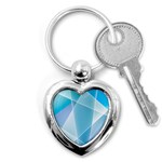 Blue Lights Key Chain (Heart)