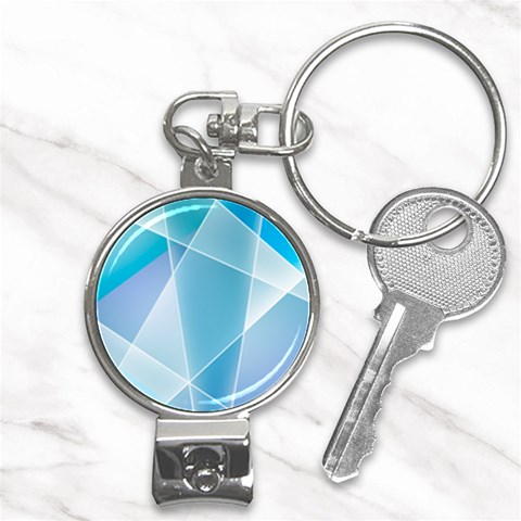 Blue Lights Nail Clippers Key Chain from ArtsNow.com Front