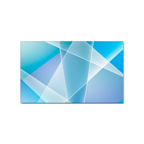 Blue Lights Sticker (Rectangular) from ArtsNow.com Front