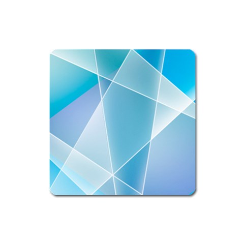 Blue Lights Magnet (Square) from ArtsNow.com Front