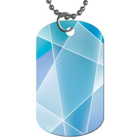 Blue Lights Dog Tag (One Side) from ArtsNow.com Front