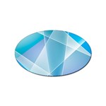 Blue Lights Sticker Oval (10 pack)