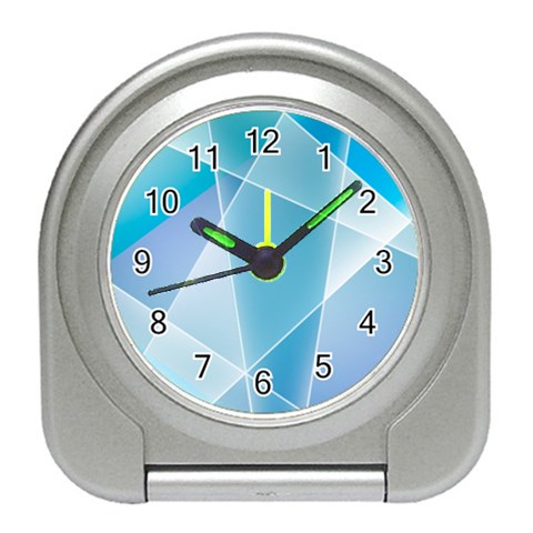 Blue Lights Travel Alarm Clock from ArtsNow.com Front