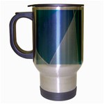 Blue Lights Travel Mug (Silver Gray)