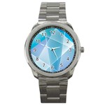 Blue Lights Sport Metal Watch