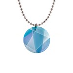 Blue Lights 1  Button Necklace