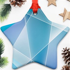 Blue Lights Star Ornament (Two Sides) from ArtsNow.com Front