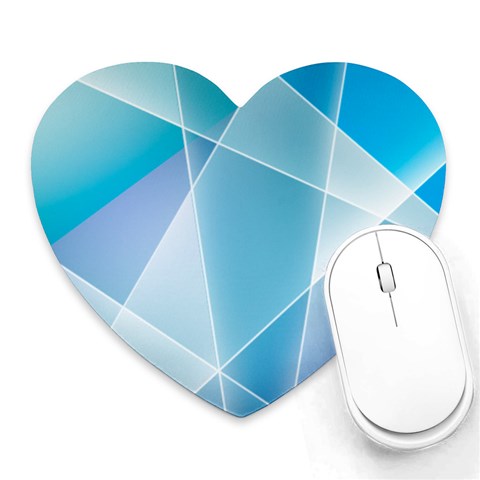 Blue Lights Heart Mousepad from ArtsNow.com Front