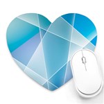 Blue Lights Heart Mousepad